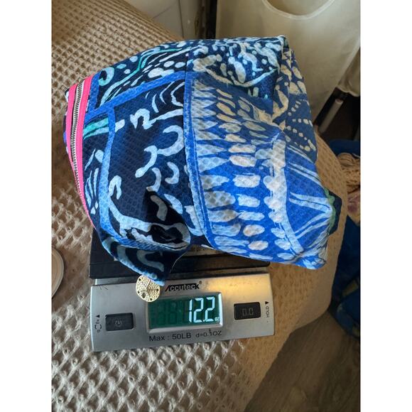 Lilly Pulitzer Mila Stretch Shift Dress Leied Back Print Size 8 euc - Picture 12 of 12